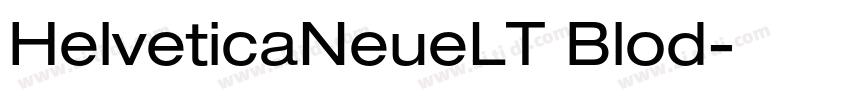 HelveticaNeueLT Blod字体转换